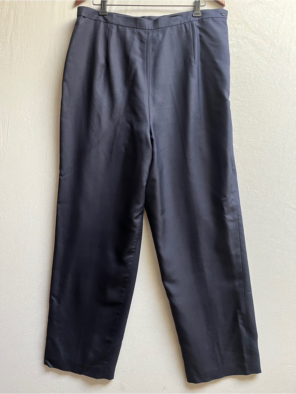 Talbots 100% Silk Classic Straight-Leg Dress Pants Sz 18